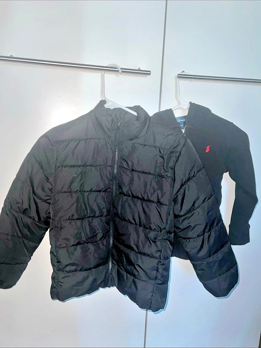Bundle, Polo Ralph Lauren Boys Full-Zip Fleece Hoodie Black and Children's place